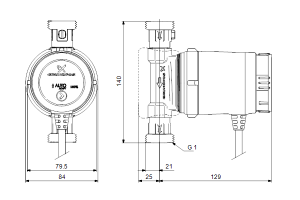 Grundfos pompa cyrkulacyjna UP 15-14 BXA PM  97916749