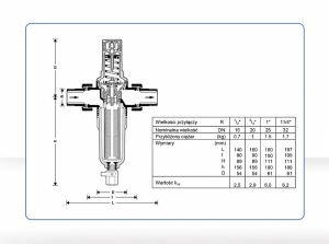 Honeywell filtr drobnosiatkowy z opłukiwaniem z regulatorem ciśnieniowym FK06-3/4AA