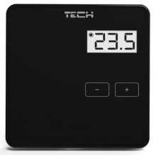 Tech R-10b czarny regulator pokojowy przewodowy