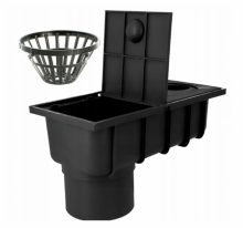 Osadnik rynnowy czarrny 110-125