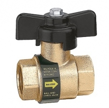 Caleffi BallStop zawór kulowy z zaworem zwrotnym dn20 323050