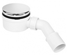 McAlpine syfon brodzikowy czyszczony od góry 90mm niski HC2730LCPN-PB