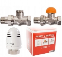 Herz pakiet termostatyczny prosty V7623-71