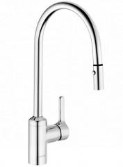 Kludi Bingo Star bateria kuchenna zlewozmywakowa wyciągana obrotowa wylewka chrom 428520578