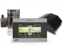 Tech Sterownik do kominka ST-392 zPID + przepustnicą do kominka z płaszczem wodnym