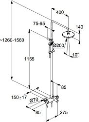 KLUDI Logo Dual Shower System