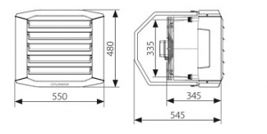 FlowAir Leo S3 zestaw nagrzewnica z regulatorem 51947