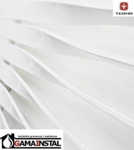 Terma Cyklon H 410x1600 grzejnik dekoracyjny biały