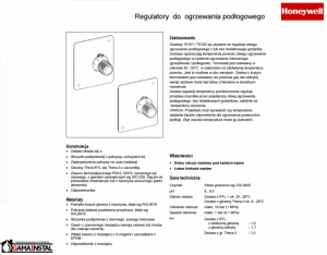 Honeywell zestaw do ogrzewania podłogowego RTL z zakrytą głowicą T6102AUB