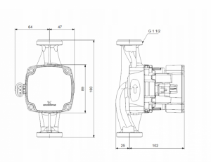 GRUNDFOS POMPA OBIEGOWA ALPHA1 GO 25-80 180