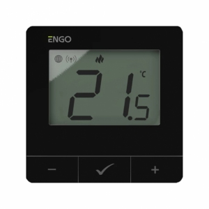Engo E25-230B Regulator temperatury, 230V, czarny, Internetowy, natynkowy ZigBee/868MHz