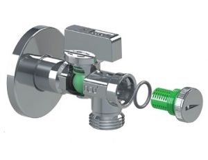 Arco zawór pod baterie 1/2x 3/8 z filtrem antykamiennym 02402MAC