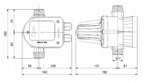 GRUNDFOS PM START 1.5 ŁĄCZNIK CIŚNIENIOWY