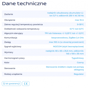 SALUS Internetowy, bezprzewodowy, natynkowy regulator tygodniowy z wbudowanym akumulatorem IT800WIFI