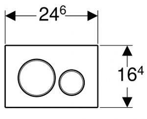 Geberit przycisk uruchamiający Sigma20 stal nierdzewna 115.889.SN.1