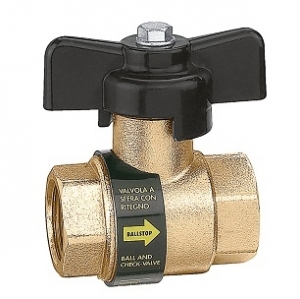 Caleffi BallStop zawór kulowy z zaworem zwrotnym dn20 323050