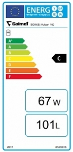 Galmet Vulcan Kombi z jedną wężownicą spiralną stojący 100 litrów 26-105500
