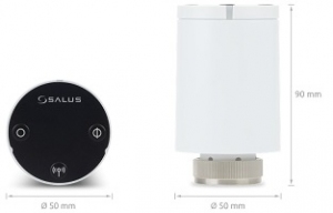 Salus TRV10RFM bezprzewodowa głowica termostatyczna M30x1,5 wersja mini