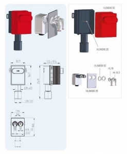 HL komplet syfon podwójny zmywarka suszarka z korpusem HL4200