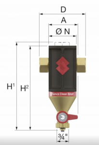 FLAMCO SEPARATOR ZANIECZYSZCZEŃ CLEAN SMART5/4