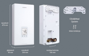 Kospel elektryczny przepływowy podgrzewacz wody PPE4.M 10/11/12/15