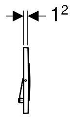 Geberit przycisk uruchamiający Sigma20 stal nierdzewna 115.889.SN.1