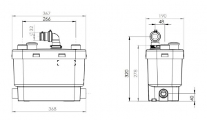 SFA Sanivite Silence  pompa rozdrabniająca SV