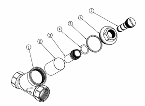 Filtr skośny siatkowy z magnesem 1
