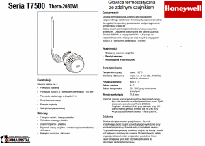 Honeywell głowica termostatyczna ze zdalnym czujnikiem T750120