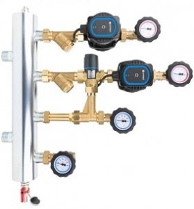 Zestaw mieszający ze sprzęgłem hydraulicznym