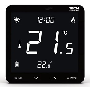 Tech ST-297V3 230V regulator pokojowy podtynkowy czarny