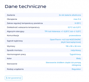 SALUS- Przewodowy, natynkowy regulator tygodniowy, bateryjny, OpenTherm RT520