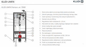 KLUDI-UNIFIX Premium - Stelaż Podtynkowy WC