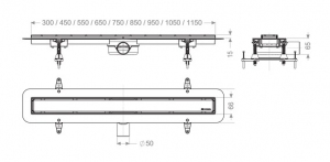 Kessel Linearis Compact odwodnienie liniowe L = 750 mm 45600.63M
