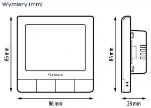 Przewodowy/bezprzewodowy, podtynkowy regulator tygodniowy Quantum, 230 V AC, biały