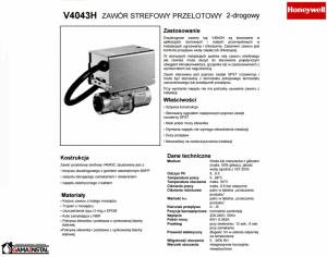 Honeywell zawór 2-drogowy strefowy z siłownikiem 3/4