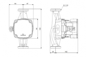 Grundfos Alpha 1 Go pompa do C.O. 25-40 93074185