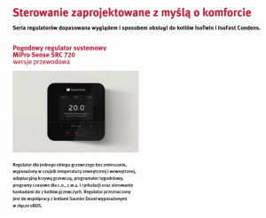 SAUNIER DUVAL KOCIOŁ GAZOWY ISOTWIN CONDENS T31-CS/1 DWUFUKCYJNY + REGULATOR
